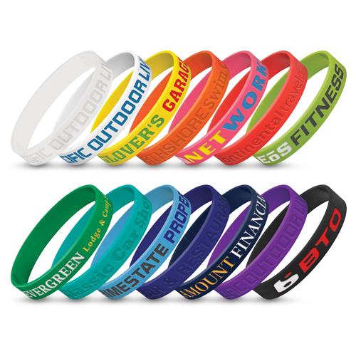 Silicone Wrist Band - Debossed