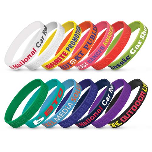 Silicone Wrist Band - Embossed